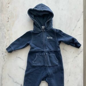 KITH Blue Zippered Jumper